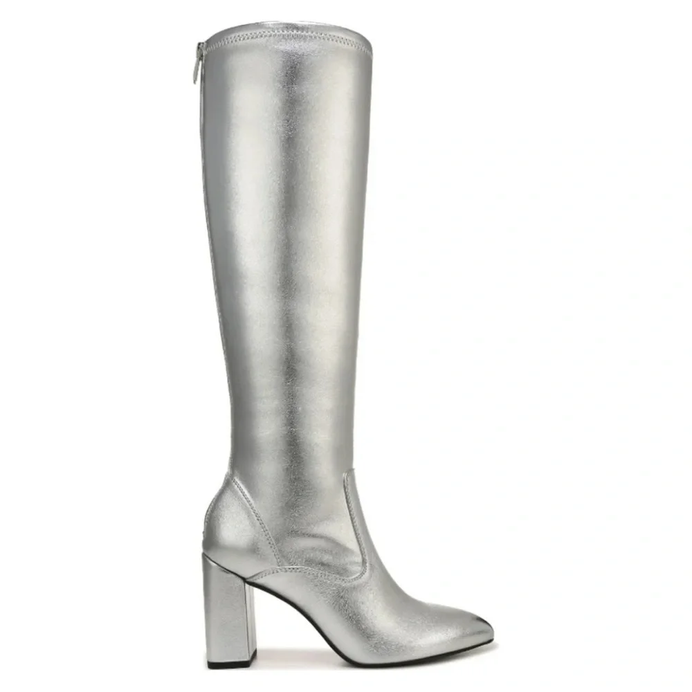 Franco Sarto Womens Katherine Faux Leather Tall Knee-High‎ Boots -- 5M